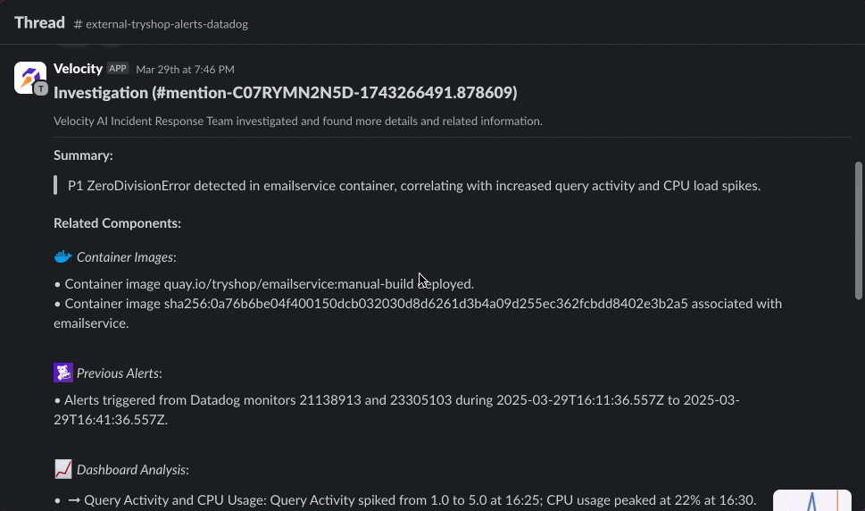 Video showing the Velocity product